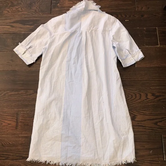 Dizzie Lizzie blue striped dress size xsmall - Picture 6 of 6